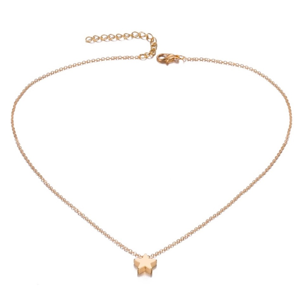Dainty Gold Star Pendant Necklace - Picture 2 of 2